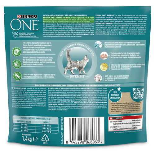 weitere Abbildung Purina One Bifensis Indoor reich an Truthahn 1,4 kg