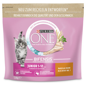 Abbildung Purina One Bifensis Junior reich an Huhn 1,4 kg