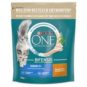 Abbildung Purina One Bifensis Senior 11+ reich an Huhn 750 g
