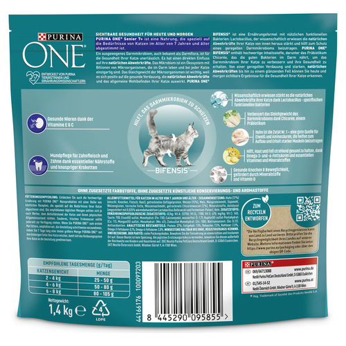 weitere Abbildung Purina One Bifensis Senior 7+ reich an Huhn 1,4 kg