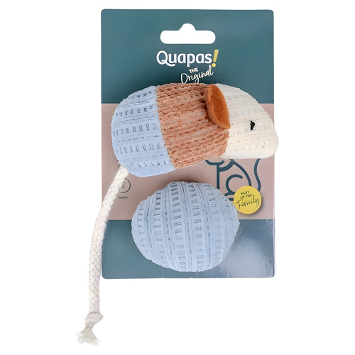 Quapas Katzenspielzeug Maus & Ball - 2 Stück