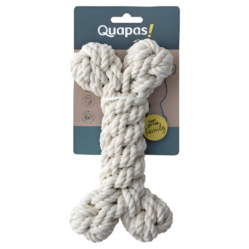 Quapas Toy Rope Bone Natural L 27 cm