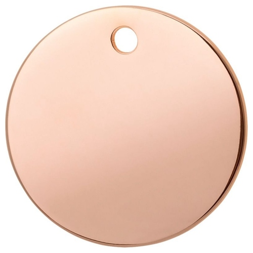 RedDingo Titan beschichtete Hundemarke mit individueller Gravur Kreis rose