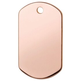Abbildung RedDingo Titan beschichtete Hundemarke mit individueller Gravur Rechteck rose