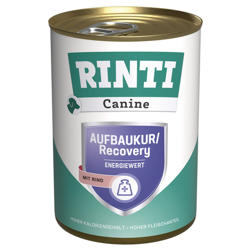 Rinti Canine Aufbaukur/Recovery mit Rind 400 g - 12 Stück