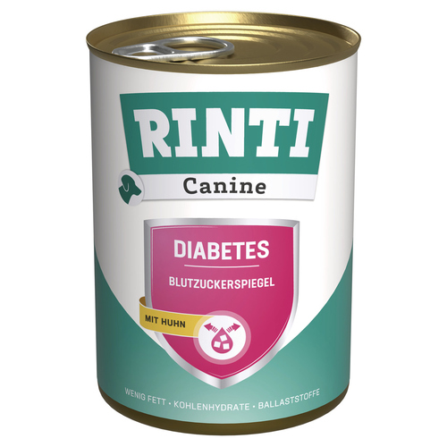 Rinti Canine Diabetes mit Huhn 400 g - 12 Stück