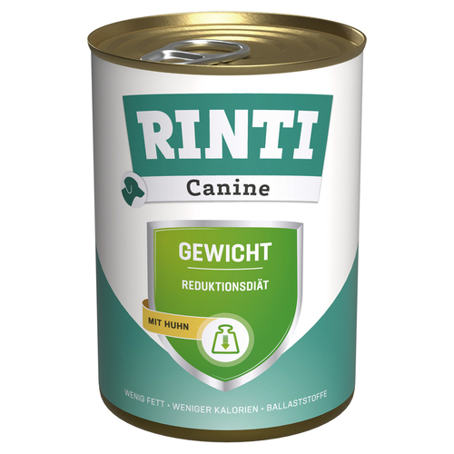 Rinti Canine Gewicht mit Huhn 400 g - 12 Stück