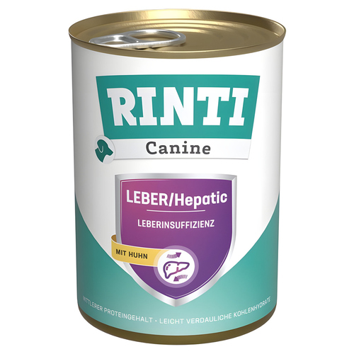 Rinti Canine Leber mit Huhn 400 g - 12 Stück
