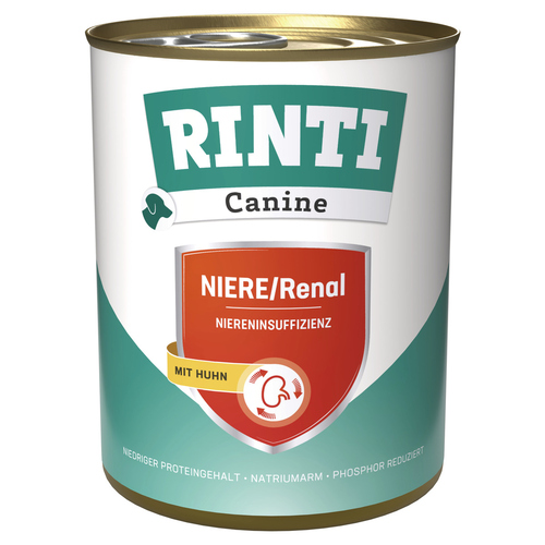Rinti Canine Niere/Renal mit Huhn 800 g - 6 Stück