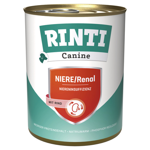 Rinti Canine Niere/Renal mit Rind 800 g - 6 Stück