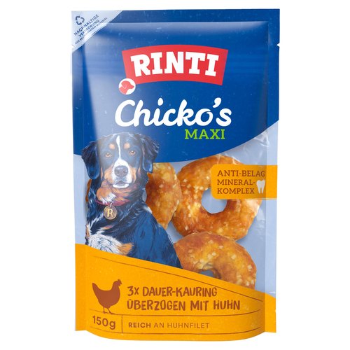 Rinti Chicko Dauer-Kauringe Maxi mit Huhn 3 x 50 g - 9 Stück