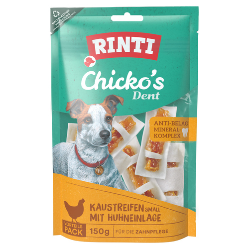 Rinti Chicko Dent Kaustreifen mit Huhneinlage Small 150 g - 9 Stück