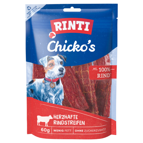 Rinti Chicko Herzhafte Rindstreifen 60 g - 12 Stück