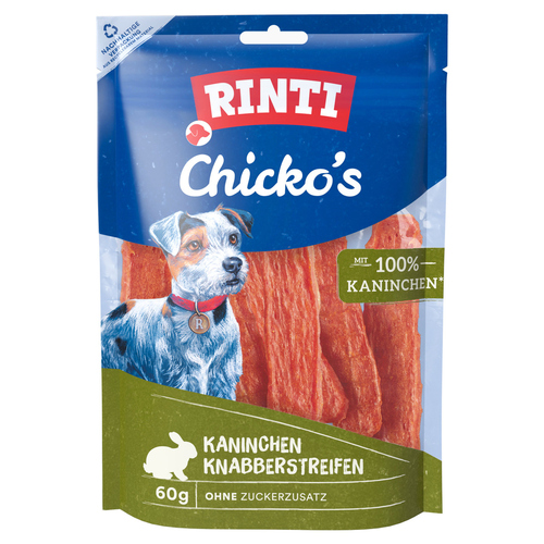 Rinti Chicko Kaninchen Knabberstreifen 60 g - 12 Stück / Sparpaket