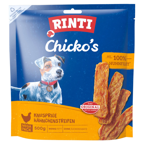 Rinti Chicko Knusprige Hähnchenstreifen Megapack 500 g - 5 Stück / Sparpaket