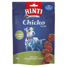 Abbildung Rinti Chicko Plus Gemsetaler 100% Ente mit knackigem Gemse 80 g - 12 Stck