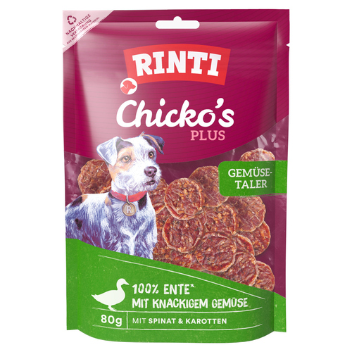 Rinti Chicko Plus Gemüsetaler 100% Ente mit knackigem Gemüse 80 g - 12 Stück