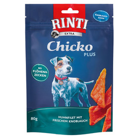 Abbildung Rinti Chicko Plus Huhnfilet mit frischem Knoblauch 80 g - 12 Stck