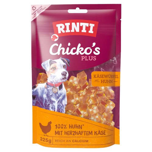 Rinti Chicko Plus Käsewürfel mit Huhn 225 g - 9 Stück