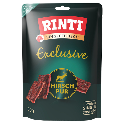 Rinti Exclusive Snack Hirsch pur 50 g - 12 Stück