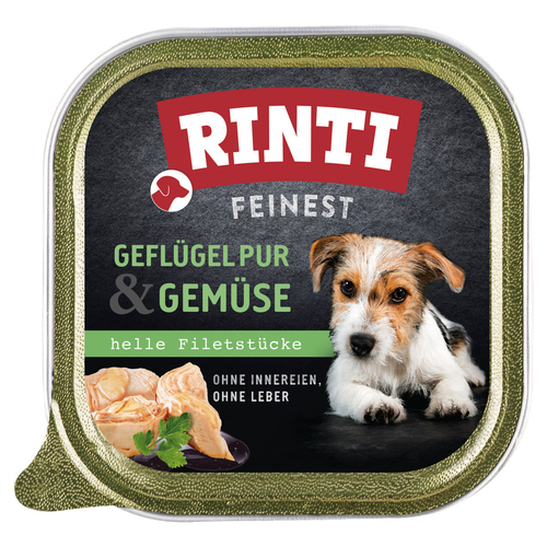 Rinti Feinest Geflügel Pur & Gemüse 150 g - 11 Stück