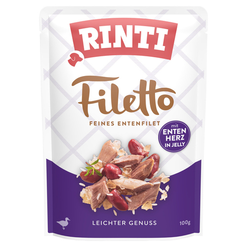 Rinti Filetto Jelly Ente & Entenherz 100 g - 24 Stück