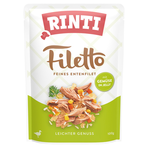 Rinti Filetto Jelly Ente & Gemüse 100 g - 24 Stück