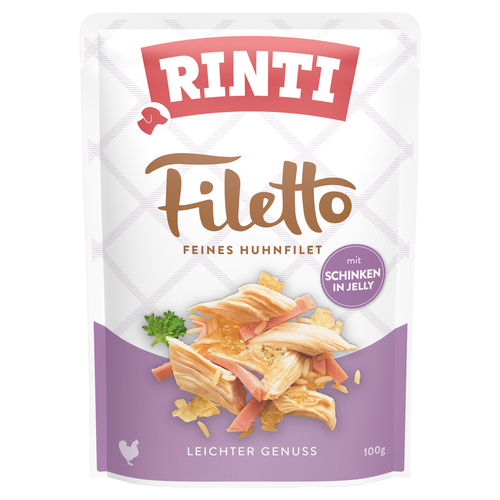 Rinti Filetto Jelly mit Huhn & Schinken 100 g - 24 Stück