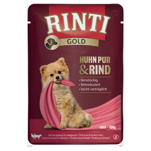 Rinti Gold Huhn Pur & Rind 100 g - 10 Stück