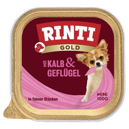 Rinti Gold Mini Kalb & Geflügel 100 g - 16 Stück