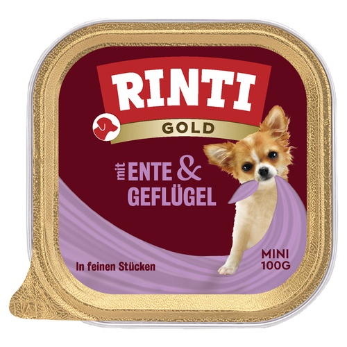 Rinti Gold Mini mit Ente & Geflügel 100 g - 16 Stück