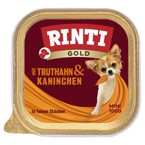 Rinti Gold Mini mit Truthahn & Kaninchen 100 g - 16 Stück