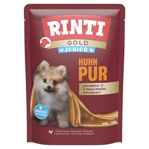 Rinti Gold Pouchbeutel Junior Huhn Pur 100 g - 10 Stück