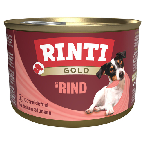 Rinti Gold mit Rindstückchen 185 g - 12 Stück
