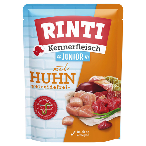 Rinti Kennerfleisch Junior mit Huhn 400 g - 10 Stück