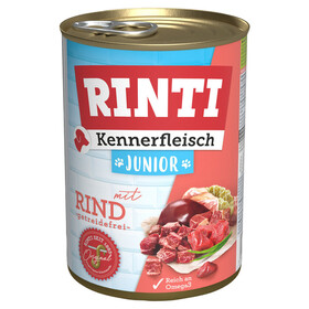 Abbildung Rinti Kennerfleisch Junior mit Rind 400 g - 12 Stck