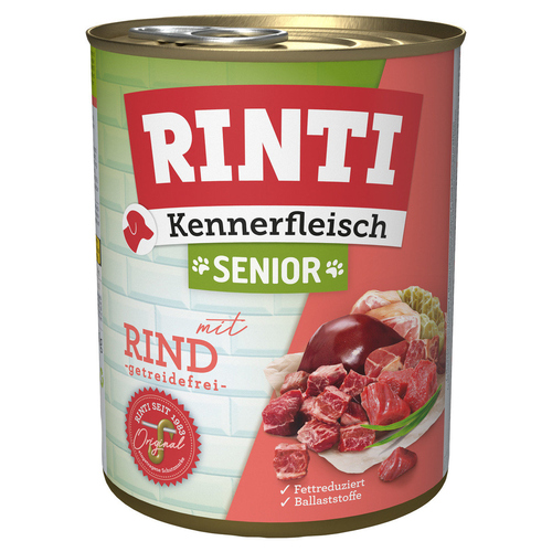 Rinti Kennerfleisch Senior mit Rind 800 g - 12 Stück