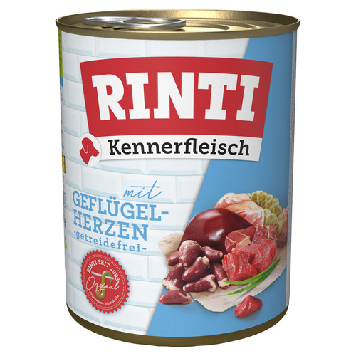Rinti Kennerfleisch mit Geflügelherzen 800 g - 12 Stück