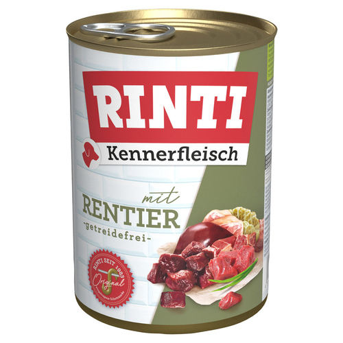 Rinti Kennerfleisch mit Rentier 400 g - 12 Stück