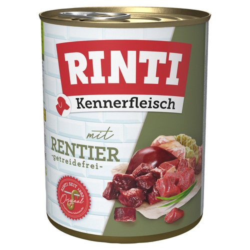 Rinti Kennerfleisch mit Rentier 800 g - 12 Stück