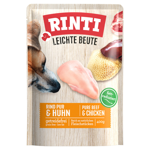 Rinti Leichte Beute Rind Pur & Huhn 400 g - 10 Stück