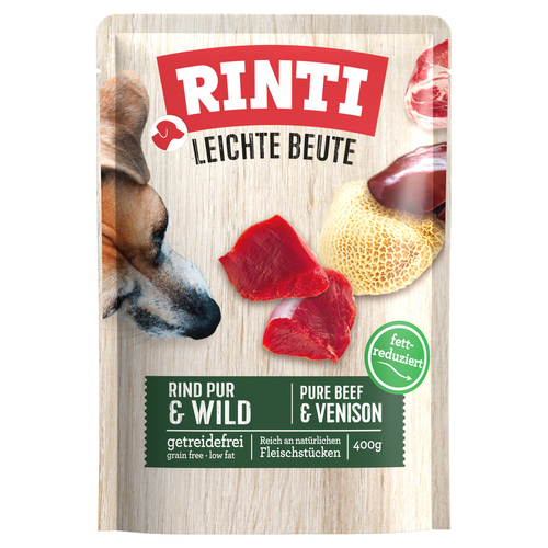 Rinti Leichte Beute Rind Pur & Wild 400 g - 10 Stück