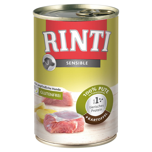 Rinti Sensible mit Pute + Kartoffel 400 g - 12 Stück