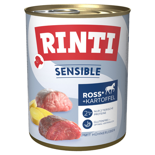 Rinti Sensible mit Ross + Kartoffel 800 g - 6 Stück