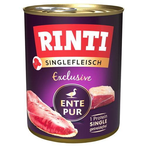Rinti Singlefleisch Exclusive Ente Pur 800 g - 6 Stück