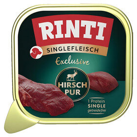 Abbildung Rinti Singlefleisch Exclusive Hirsch pur 150 g - 10 Stck