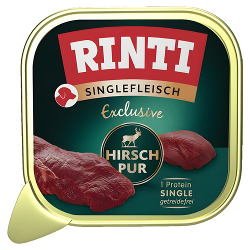 Rinti Singlefleisch Exclusive Hirsch pur 150 g - 10 Stück
