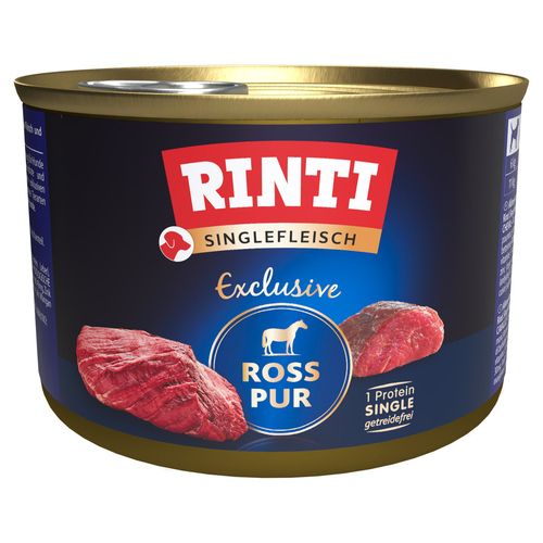 Rinti Singlefleisch Exclusive Ross Pur 185 g - 12 Stück