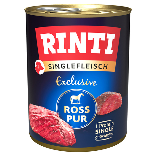 Rinti Singlefleisch Exclusive Ross Pur 800 g - 6 Stück