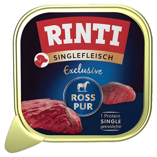 Rinti Singlefleisch Exclusive Ross pur 150 g - 10 Stück